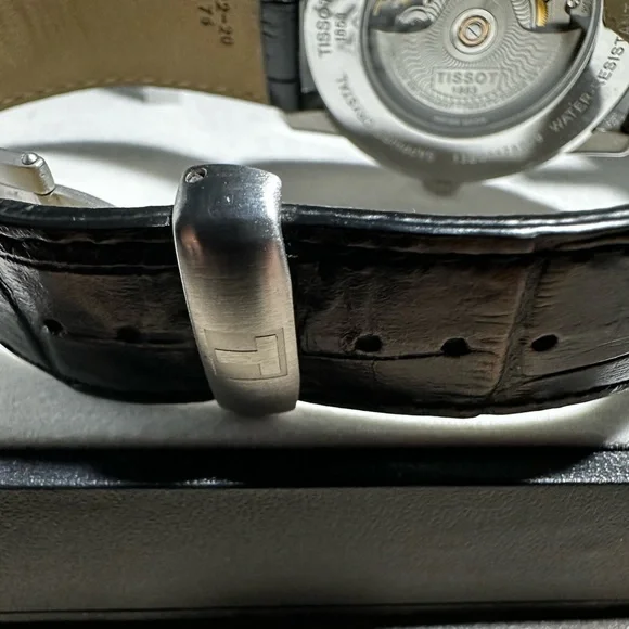 Tissot Black and Silver Men's Watch - Picture 6 of 7